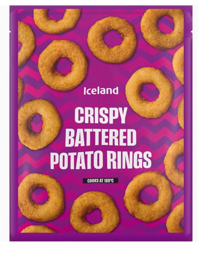 Iceland Crispy Battered Potato Rings pack